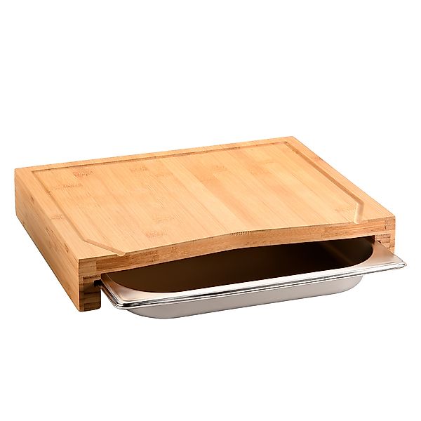 KESPER® Schneidebrett »Brett mit Auffangschale und Saftrille, 36,5 x 28,5 c günstig online kaufen