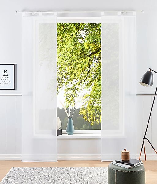 my home Schiebegardine "Xanten" Schlaufen 2 Stk. tlg. 2-er Set, mit Beschwe günstig online kaufen