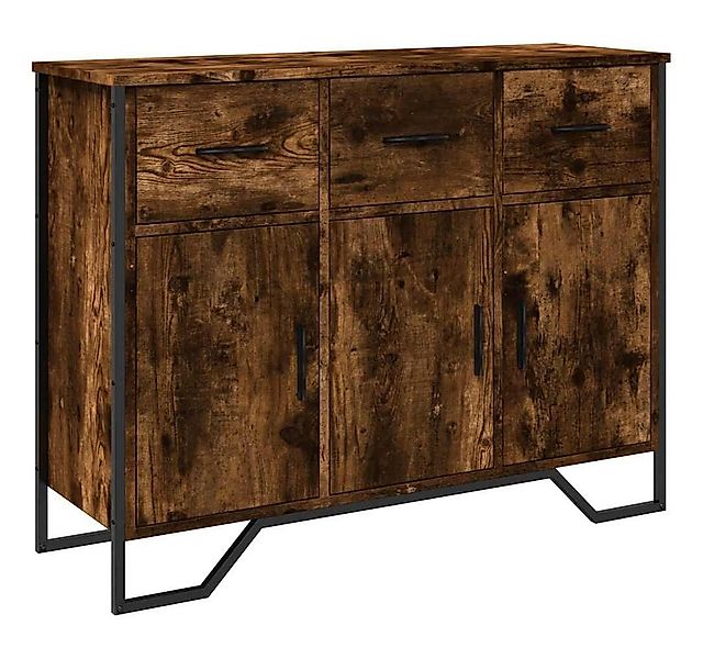vidaXL Sideboard Sideboard Räuchereiche 97x32,5x74,5 cm Holzwerkstoff (1 St günstig online kaufen