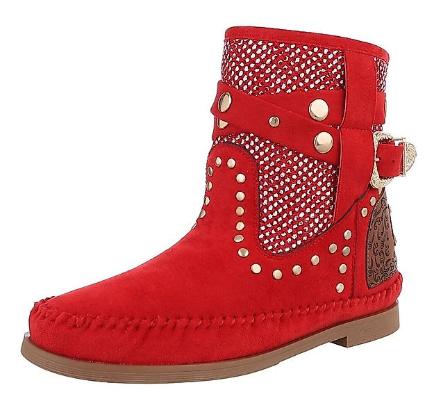Ital-Design Damen Cowboyboots Boho/Hippie Stiefelette (88843860) Blockabsat günstig online kaufen