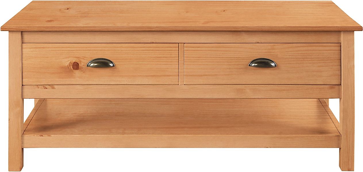 Home affaire Couchtisch "Schröder", mit 2 Schubladen und 1 Einlegeboden, au günstig online kaufen