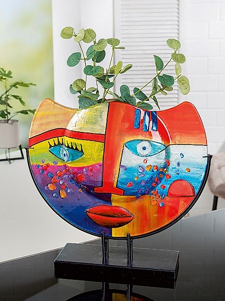 Casablanca by Gilde Tischvase »Fashion, Dekovase«, (1 St.), Vase aus Glas, günstig online kaufen