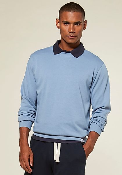 KangaROOS Sweatshirt "mit coolem Rippeinsatz am Ausschnitt vorn" günstig online kaufen