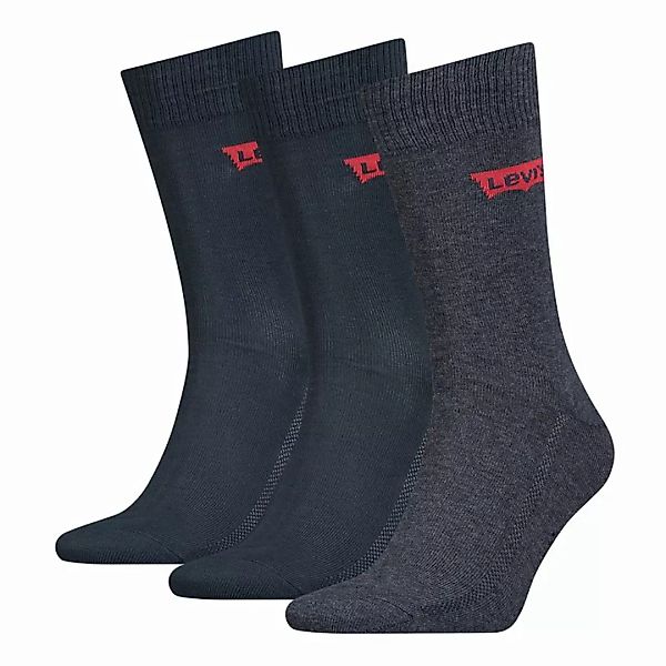 Levi´s ® Batwing Logo Regular Socken 3 Paare EU 43-46 Dark Denim günstig online kaufen