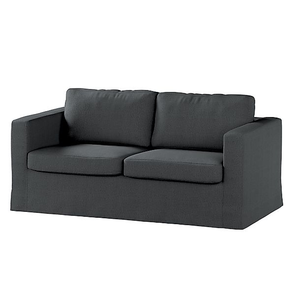 Bezug für Karlstad 2-Sitzer Sofa nicht ausklappbar, lang, stahlgrau, Sofahu günstig online kaufen