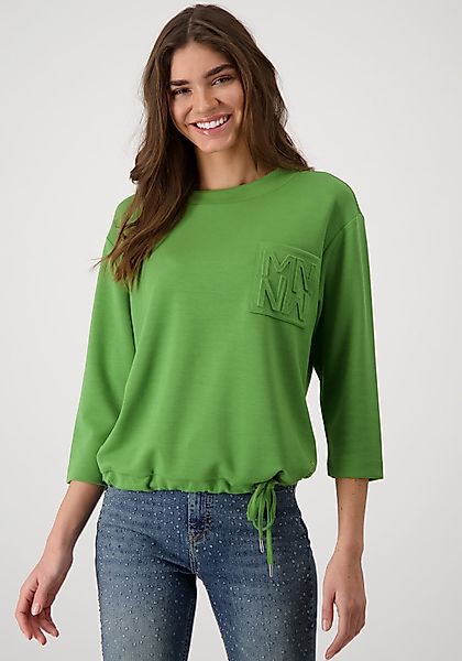 Monari Sweatshirt mit aufgesetzter Ziertasche günstig online kaufen