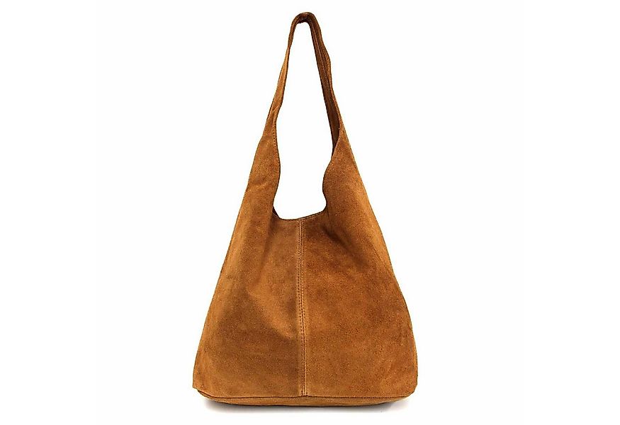ITALYSHOP24 Schultertasche Made in Italy Damen Leder Wildleder Tasche Umhän günstig online kaufen