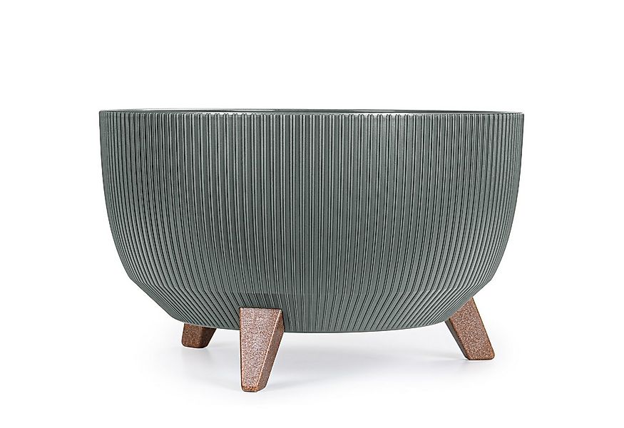 KONZEPT Blumentopf mit Füßen – großer Blumenkübel aus Kunststoff, runde Pfl günstig online kaufen