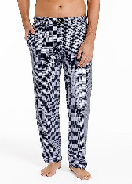 HAASIS Bodywear 1919 Pyjamahose Herren Pyjamahose mit Bündchen Alloverprint günstig online kaufen