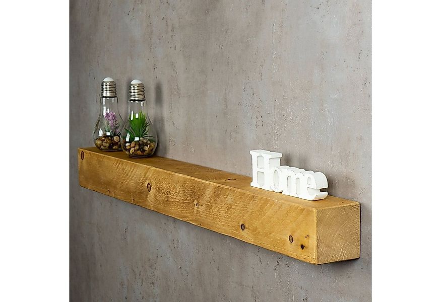 Levandeo® Wandregal, levandeo Wandregal Holz Massiv 100x10cm Eiche Farbig W günstig online kaufen
