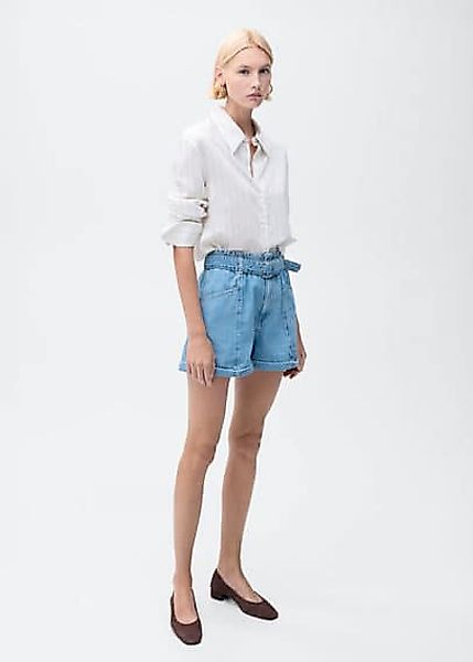 Jeans-Shorts mit Gürtel günstig online kaufen