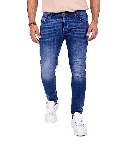 Denim Distriqt Slim-fit-Jeans Basic Herren Slim Fit Jeans mit stretch günstig online kaufen