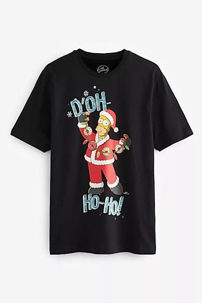Next T-Shirt Lizenziertes T-Shirt mit Weihnachten The Simpsons (1-tlg) günstig online kaufen