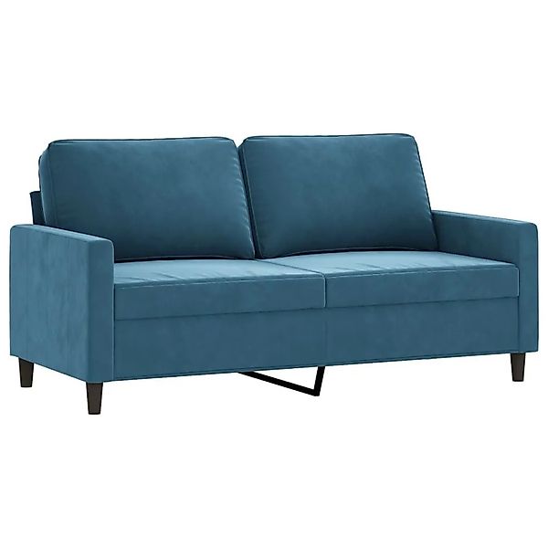vidaXL 2-Sitzer-Sofa Blau 140 cm Samt 359208 günstig online kaufen