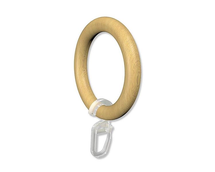 INTERDECO Gardinenring Rundringe mit Faltenhaken, für 28 mm Ø Gardinenstang günstig online kaufen