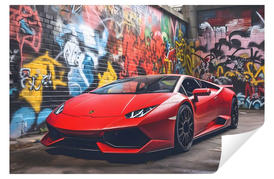 Wallarena Fototapete Kinderzimmer Jungen Auto Graffiti günstig online kaufen