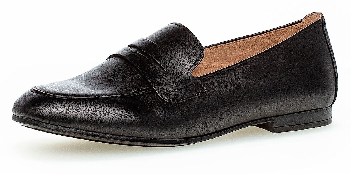 Gabor Loafer, Slipper, Business Schuh mit Zierriegel und Blockabsatz günstig online kaufen