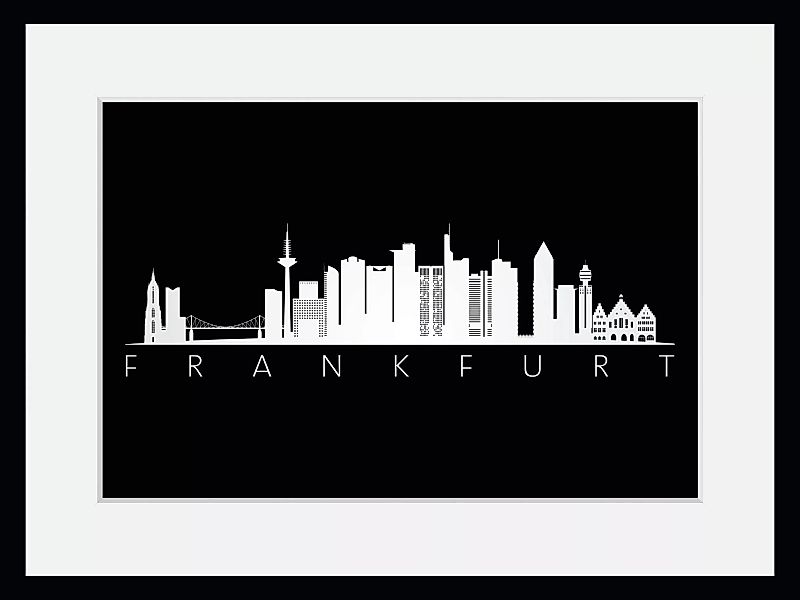 queence Bild "Frankfurt Skyline BLACK", Städte, (1 St.) günstig online kaufen