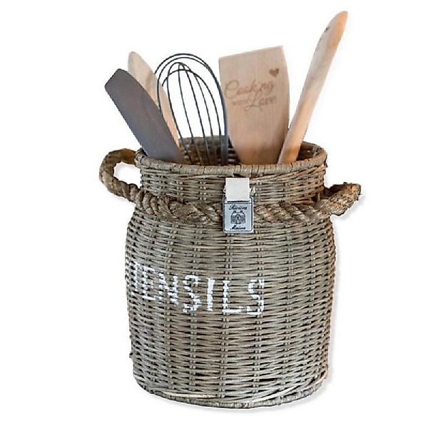 Rivièra Maison Kochlöffelhalter Kochutensilienhalter Rustic Rattan günstig online kaufen