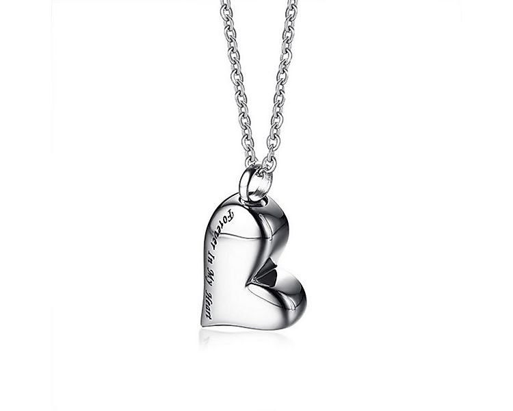 Order & Smile Schmuck Herzkette Herz Gedenkanhänger: Asche Anhänger Kette z günstig online kaufen