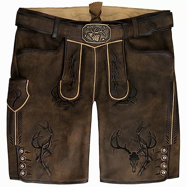 Spieth & Wensky Trachtenlederhose Dragon Kurzhose günstig online kaufen