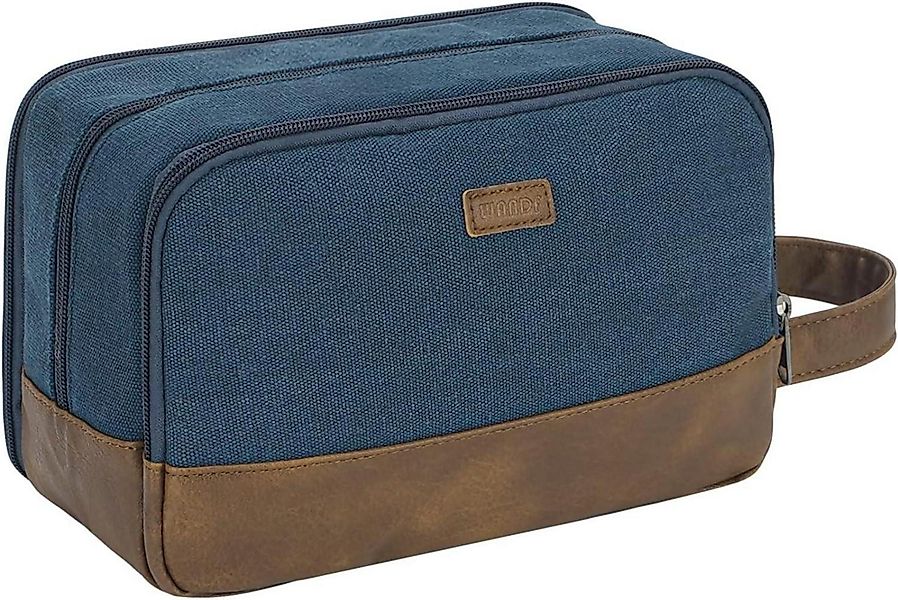 LuxusKollektion Kulturbeutel Kulturtasche Herren Reise-Dopp-Kit Canvas günstig online kaufen