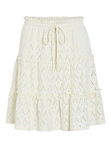 Vila Sommerrock Strukturiertes Design mit Kordelzug und Rüschen VIAMALINA H günstig online kaufen