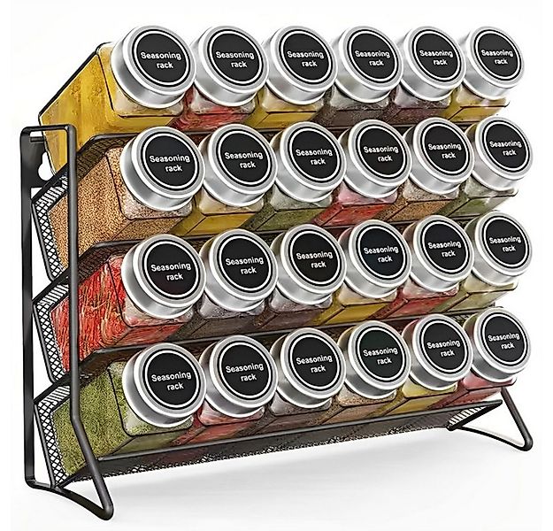POPOLIC Gewürzregal Küchenregal, wandmontiertes Gewürzregal, Küchenschrank- günstig online kaufen