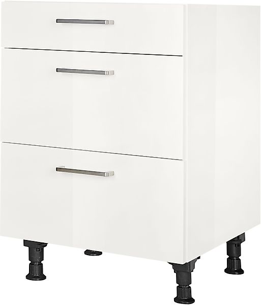 nobilia Unterschrank ""Flash", vormontiert, mit höhenverstellbaren Sockelfü günstig online kaufen