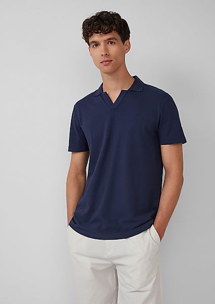 s.Oliver Kurzarmshirt Poloshirt aus Baumwolle mit günstig online kaufen