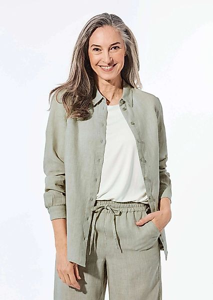 GOLDNER Langarmbluse Bequeme Damen Businessbluse günstig online kaufen