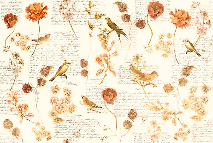 Architects Paper Fototapete »Atelier 47 Bird Poetry 1« floral glatt Vlies, günstig online kaufen