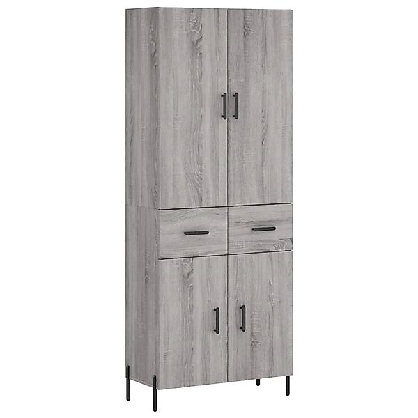 vidaXL Highboard Grau Sonoma 69,5x34x180 cm Holzwerkstoff 3198159 günstig online kaufen