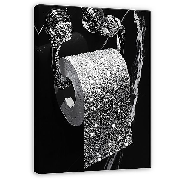 Wallarena Leinwandbild Bilder WC Toilettenpapier Badezimmer günstig online kaufen
