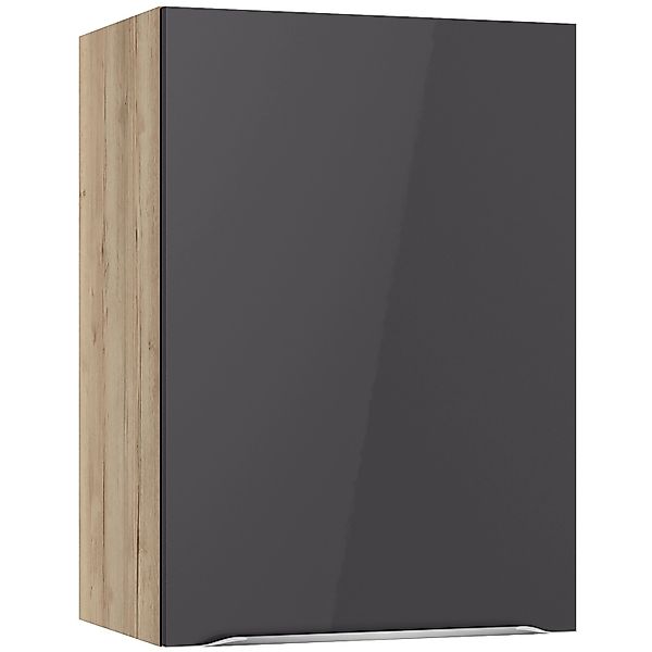 Optifit Küchen-Oberschrank Linus984 50cm x 70,4cm x 34,9cm Anthrazit-Wildei günstig online kaufen