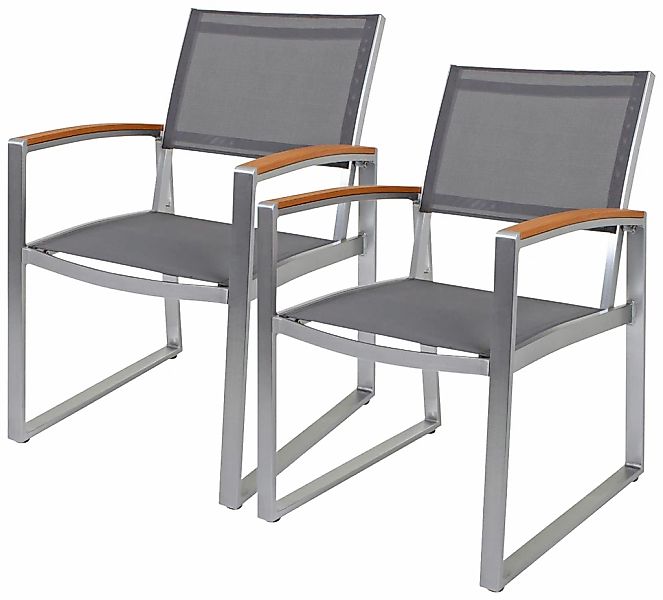 Garden Pleasure Gartenstuhl "AVA" (Set) 2 Stk.2er Set, Kunststoff/Non-Wood, günstig online kaufen