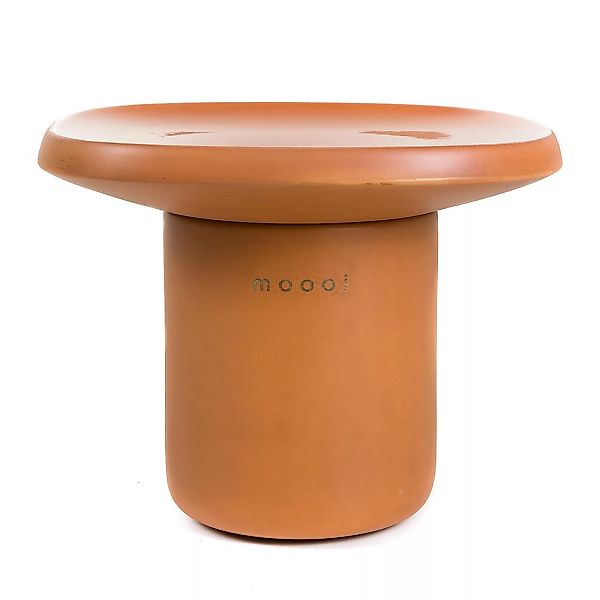 Moooi - Obon Beistelltisch quadratisch hoch - terrakotta/glasier/LxBxH 46x4 günstig online kaufen