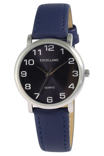 Excellanc Quarzuhr 1900274 mit Lederimitat, Mineralglas, günstig online kaufen