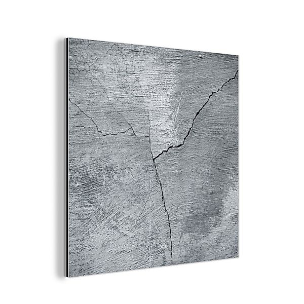 MuchoWow Metallbild Beton - Grau - günstig online kaufen