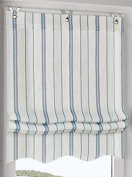 Rollo Raffrollo, heine, halbtransparent, Ösen mit Fensterhaken günstig online kaufen