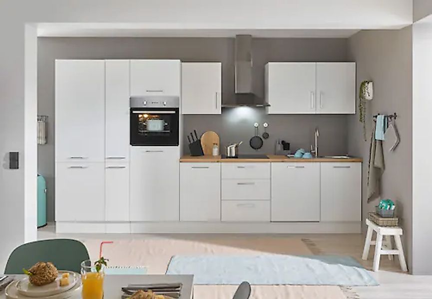 BASIC by Balculina Küchenzeile "Turin" Breite 370 cm, wahlweise mit E-Gerät günstig online kaufen