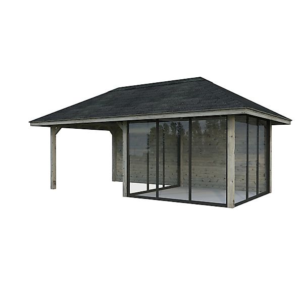 Palmako Pavillon Bianca Set206 Slide Grau Tauchgrundiert 588 cm x 300 cm FS günstig online kaufen