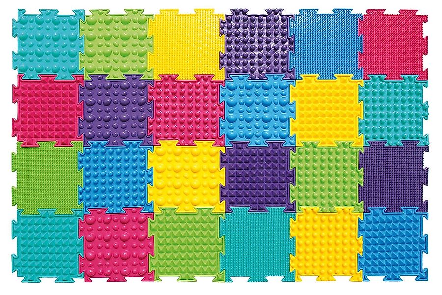 SportFit Lernspielzeug Sensorik Strukturmatten (24-St) günstig online kaufen