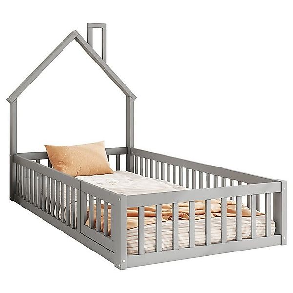 HAUSS SPOLE Kinderbett 90x200 cm mit Schornsteinform, Lattenrost Minimalist günstig online kaufen