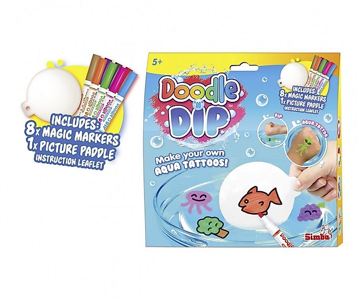 SIMBA Kindertattoo Simba Spielzeug Spielwelt Aqua Tattoos Doodle N Dip 1059 günstig online kaufen