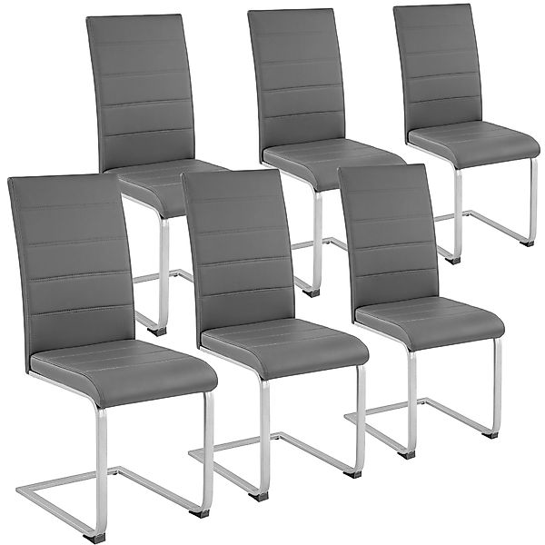 tectake Esszimmerstuhl Set Schwingstuhl (6er Set, günstig online kaufen