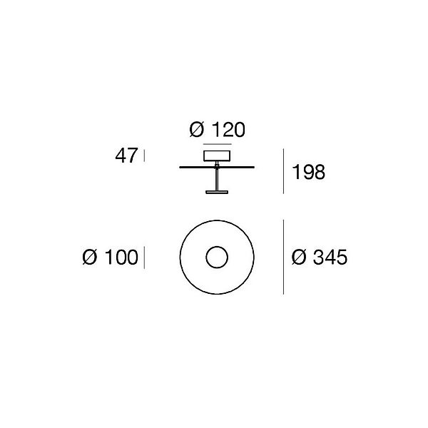 LED-Deckenleuchte Stilo_S, weiß, Ø 35 cm günstig online kaufen