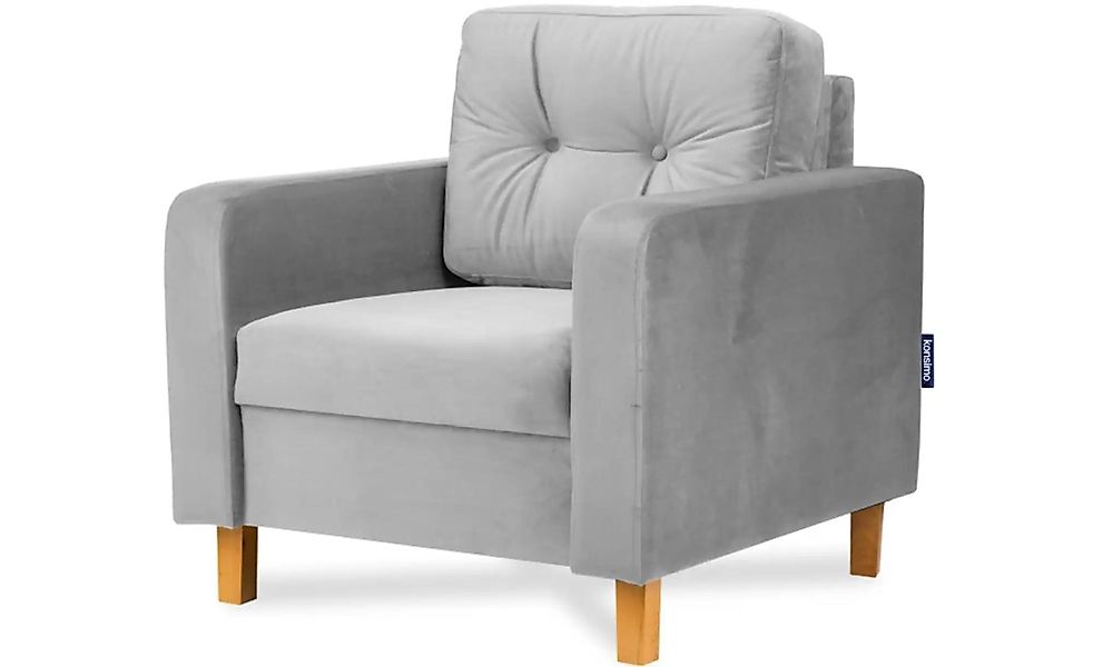 KONSIMO Sessel  Eriso ¦ grau ¦ Maße (cm): B: 80 H: 75 Polstermöbel > Sessel günstig online kaufen