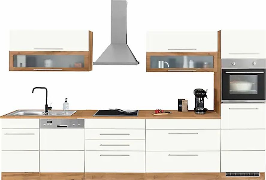 HELD MÖBEL Küchenzeile "Wien", Breite 350 cm, wahlweise mit E-Geräten und I günstig online kaufen