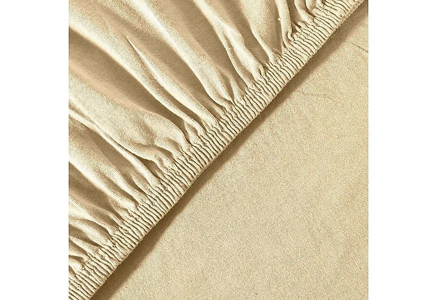 leevitex® Spannbettlaken Premium Topper Spannbettlaken, Gummizug: Rundum-Gu günstig online kaufen